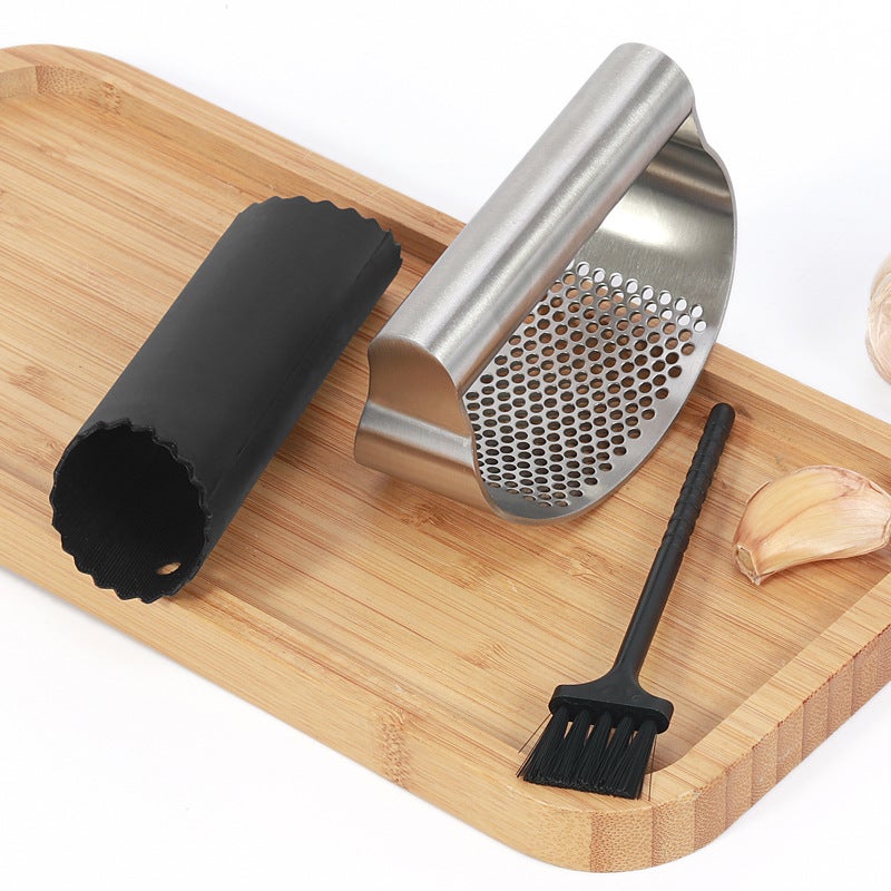 Presse-ail Manuel En Acier Inoxydable - Hachoir Et Broyeur Pratique Pour La Cuisine - Neuf Sous Emballage