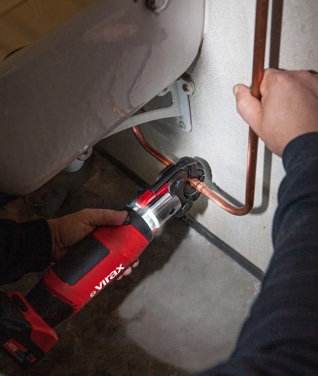 Virax - Presse à sertir électro-mécanique Viper® L2X 18V 2 batteries ...