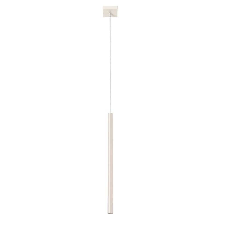Lampa wisząca Pastelo beżowa 1xG9x8W tuba wym: 114 x 8 x 8 cm metal Sollux Lighting