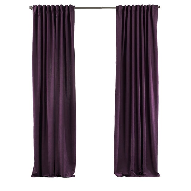 Aspect velours 1 pièce XL long violet 140*325