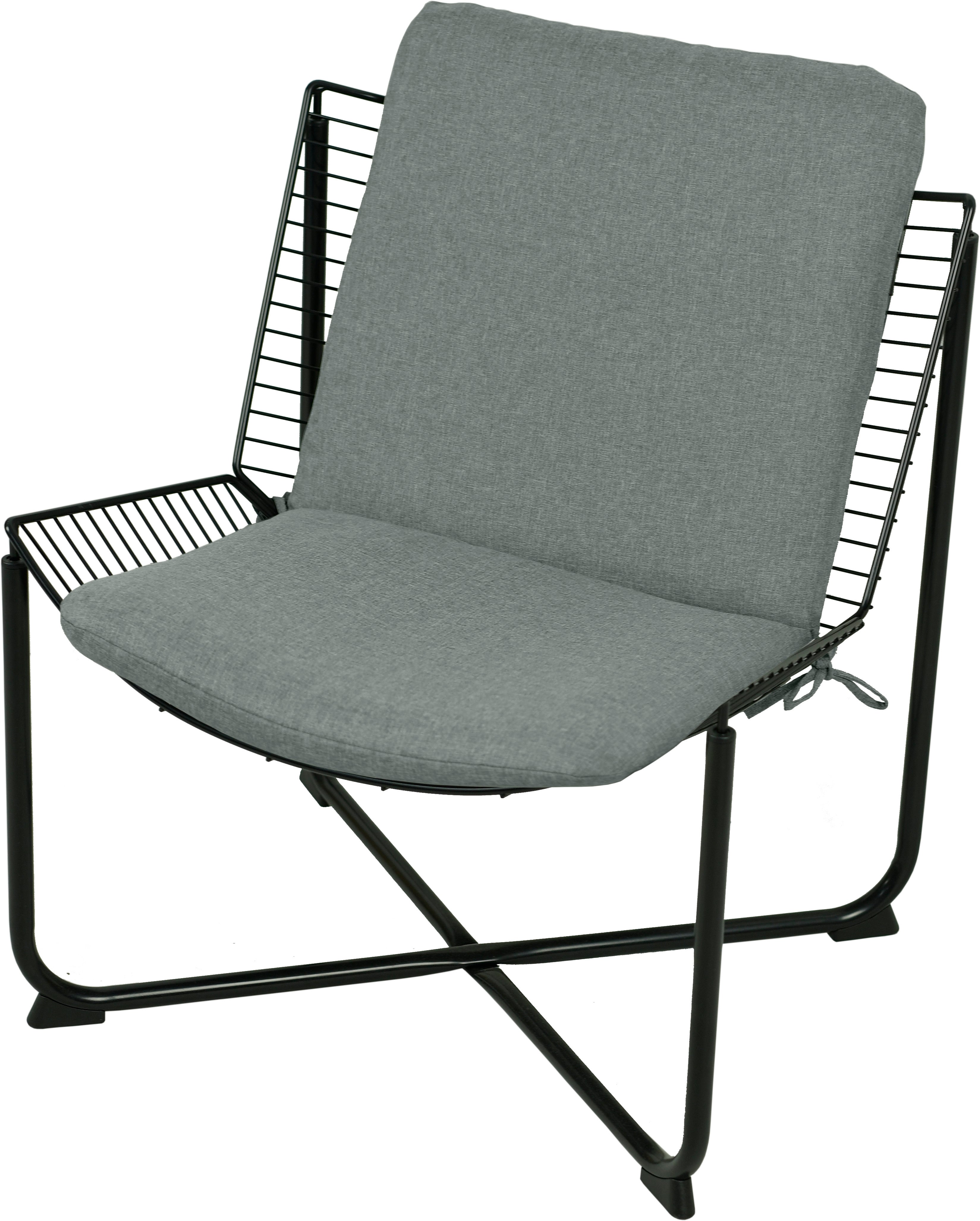 Poduszka na fotel metalowy AMPO Skalboda morski gładki 1 szt.