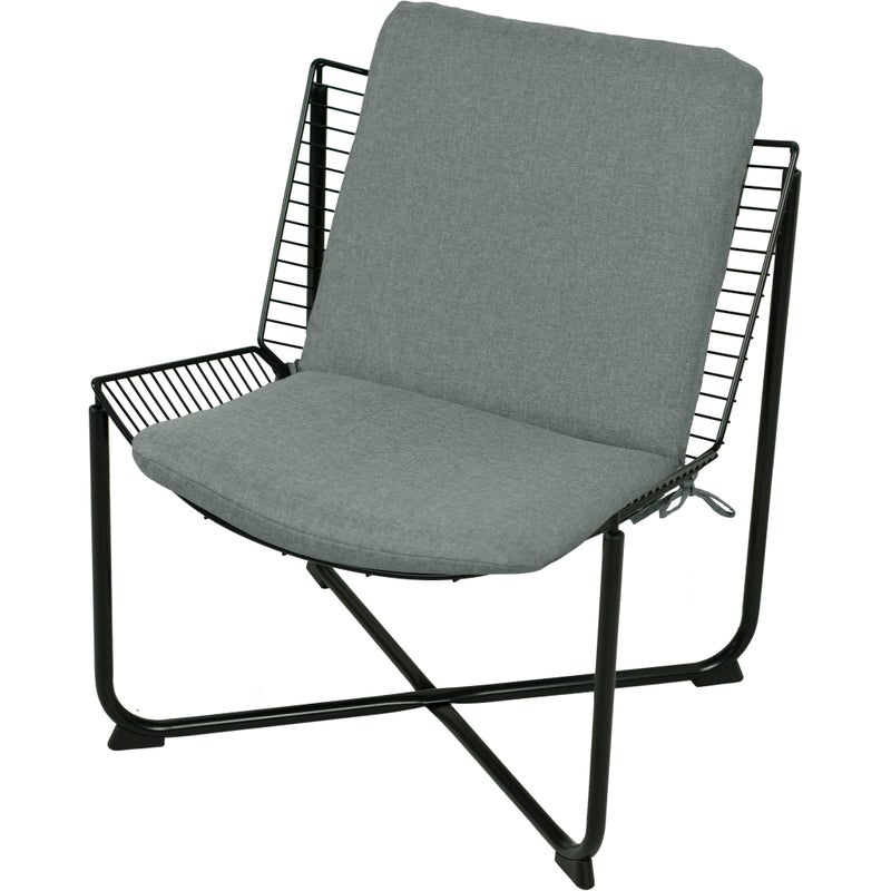 Poduszka na fotel metalowy AMPO Skalboda morski gładki 1 szt.