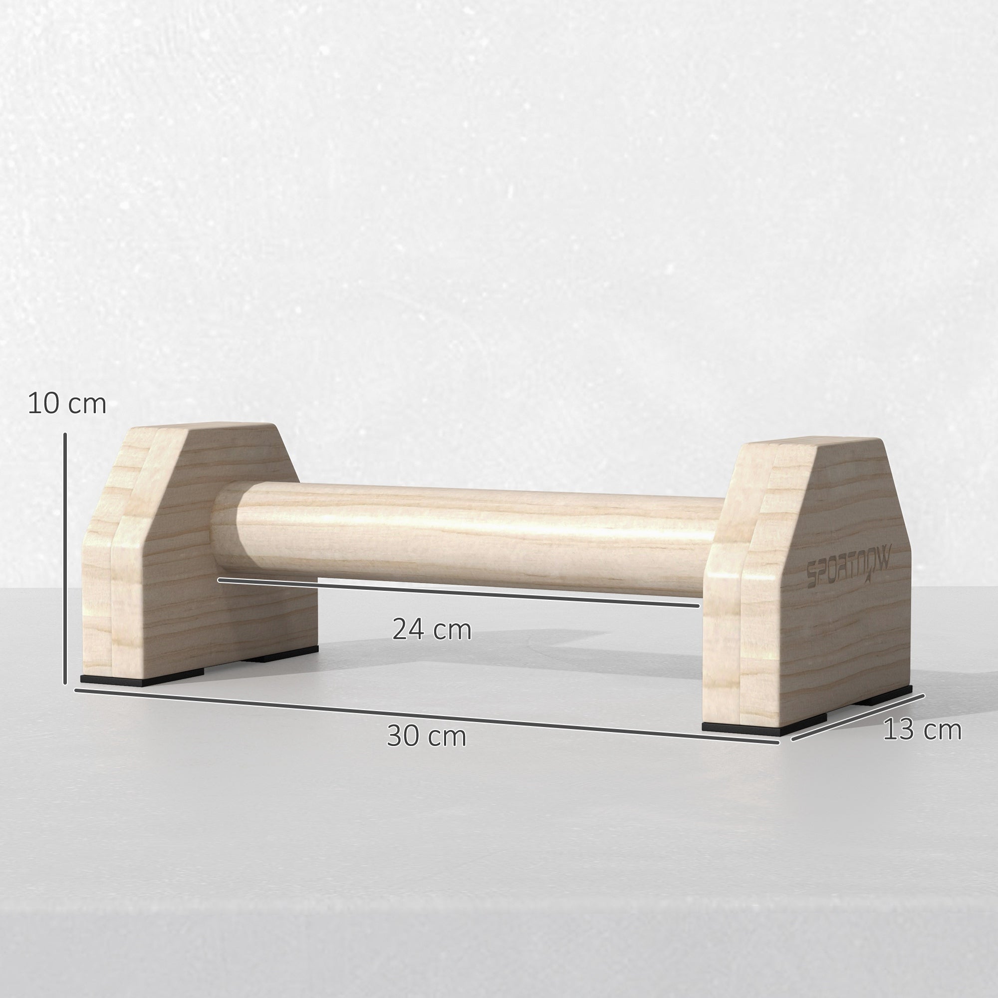 Barras Paralelas de Madeira SPORTNOW Madeira de faia Cor de madeira natural 30x13x10 cm - 3