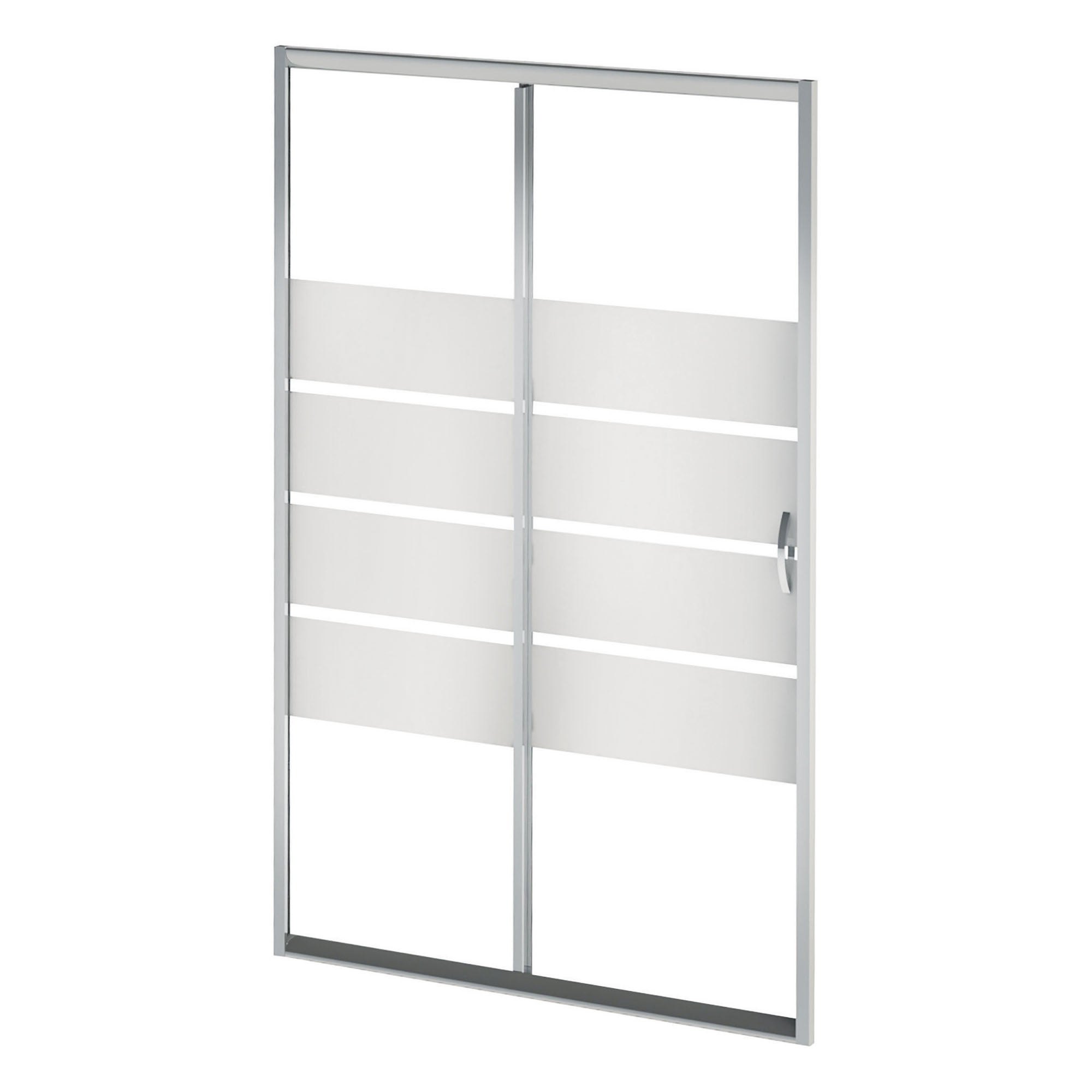 ONDEE ZEN - Porte de douche SHIVA - Coulissante - Finition Chromé - 100x190cm - 2