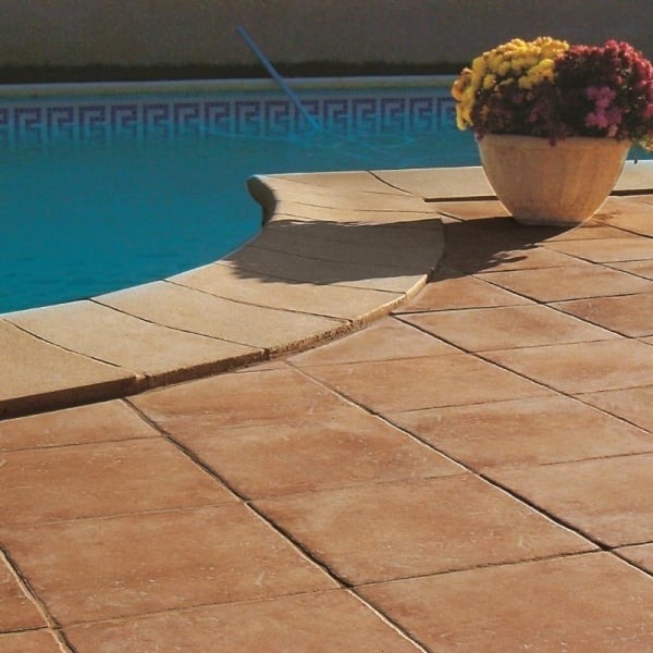 Carrelage Pont du gard - Ocre, Exterieur effet terre cuite- 30 x 30 x 0.8 cm