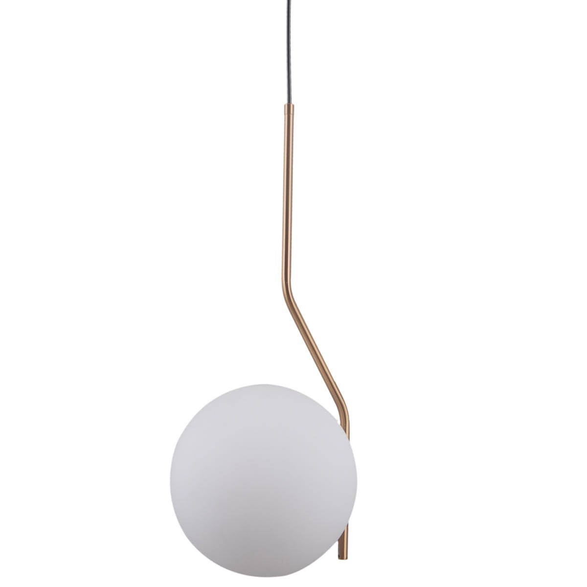 Lampa wisząca Carimi mosiężny miodowo-biała 1xE27x5W szkło wym:100x20x20cm IP20 Italux