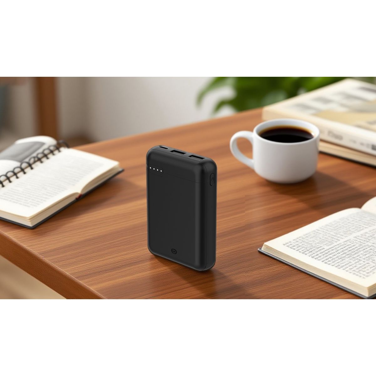 Batterie externe ESSENTIELB PowerBank 10000 MAH USBC NOIR compatible iPhone 16 15 14 13 12 Pro Max Samsung iPad Pro - 7