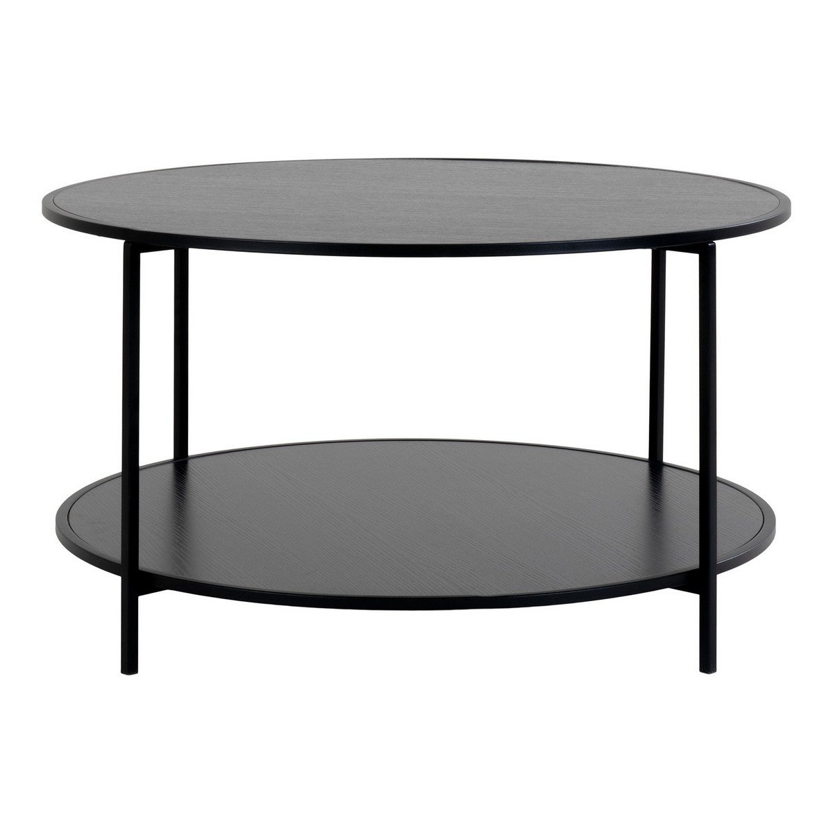 Stolik Kawowy Życie, Metal, Czarny, Seven Design