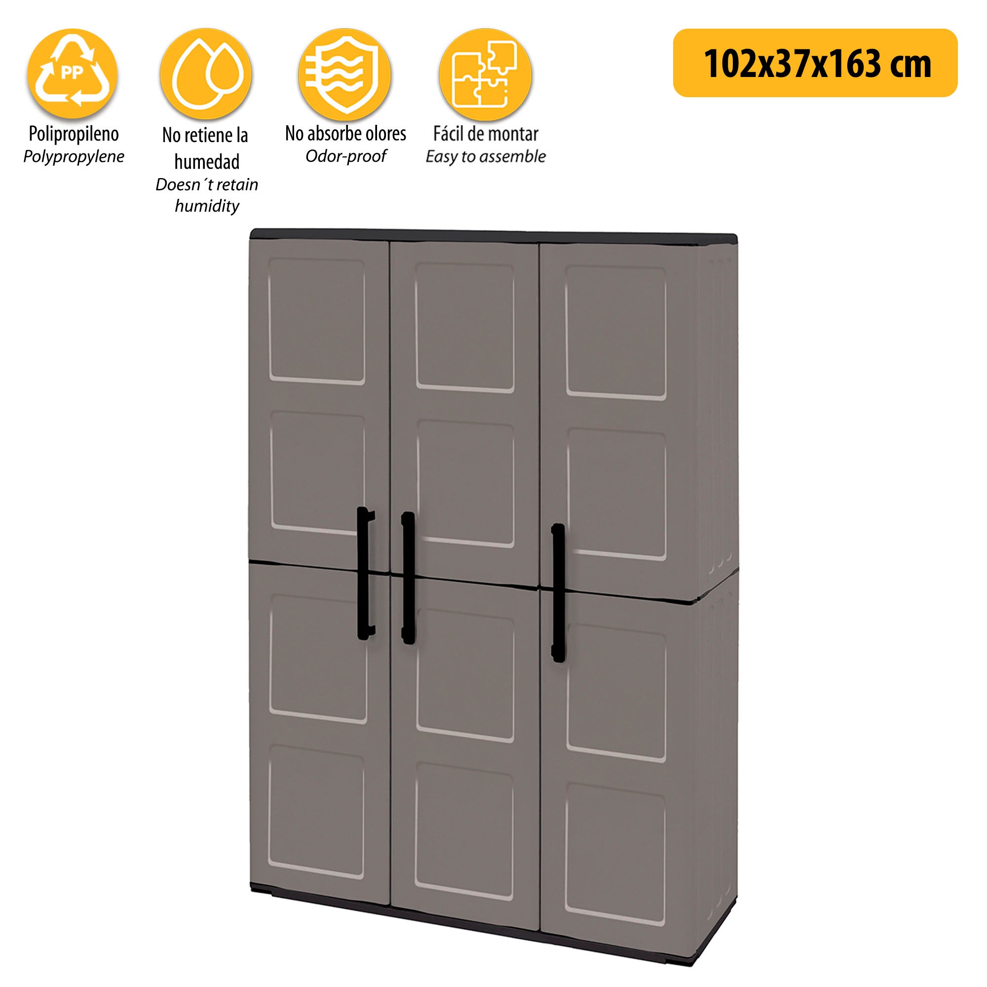 Armadio alto con portascope 'free' cm 102 x 37 x h 163 - 6