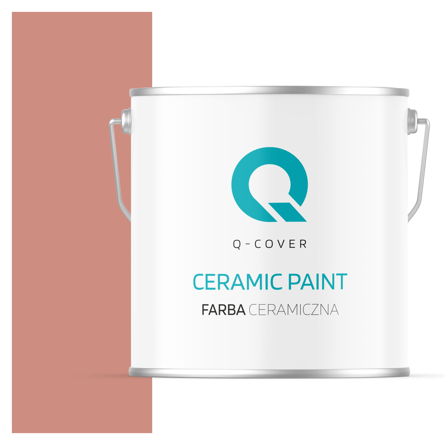 Farba Ceramiczna Do Ścian i Sufitów Q-Cover Łososiowy H5533 Głęboki Mat 5L