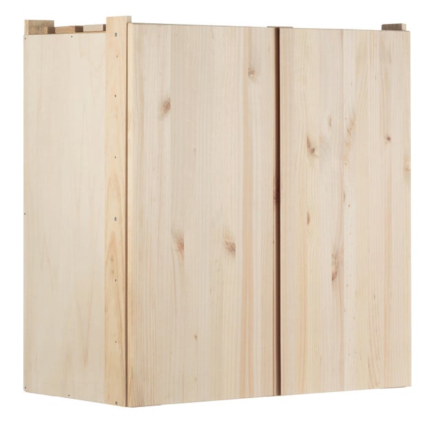 Structure armoire suspendue Nova 79.5x76.5x40.5 cm en pin massif