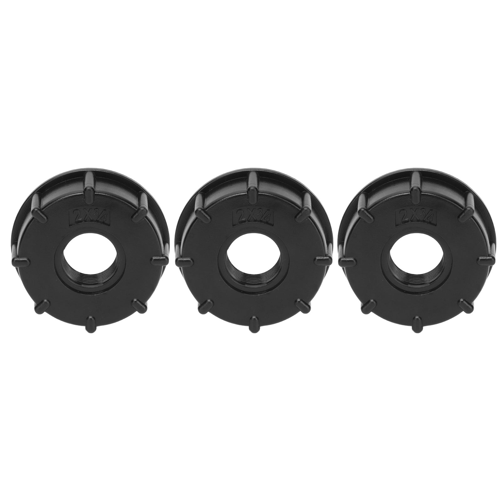 Connettore per serbatoio IBC, adattatore per tubo di scarico con filettatura grossa, raccordo in plastica con diametro interno di 60 mm g3/4 3 pezzi - 2