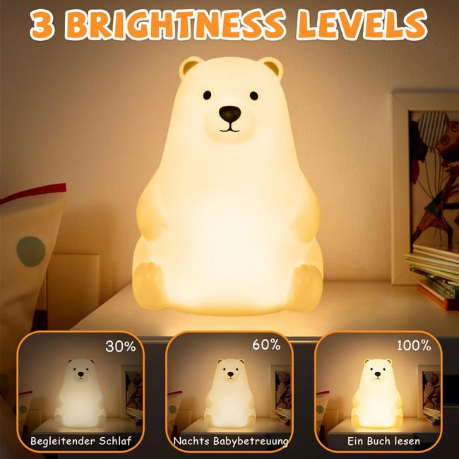 L LOHAS Luce Notturna LED A Forma Di Cucciolo 3D – Sensore Crepuscolare, 8 Colori + Bianco Caldo 3000K, Regalo Di Compleanno/Natale