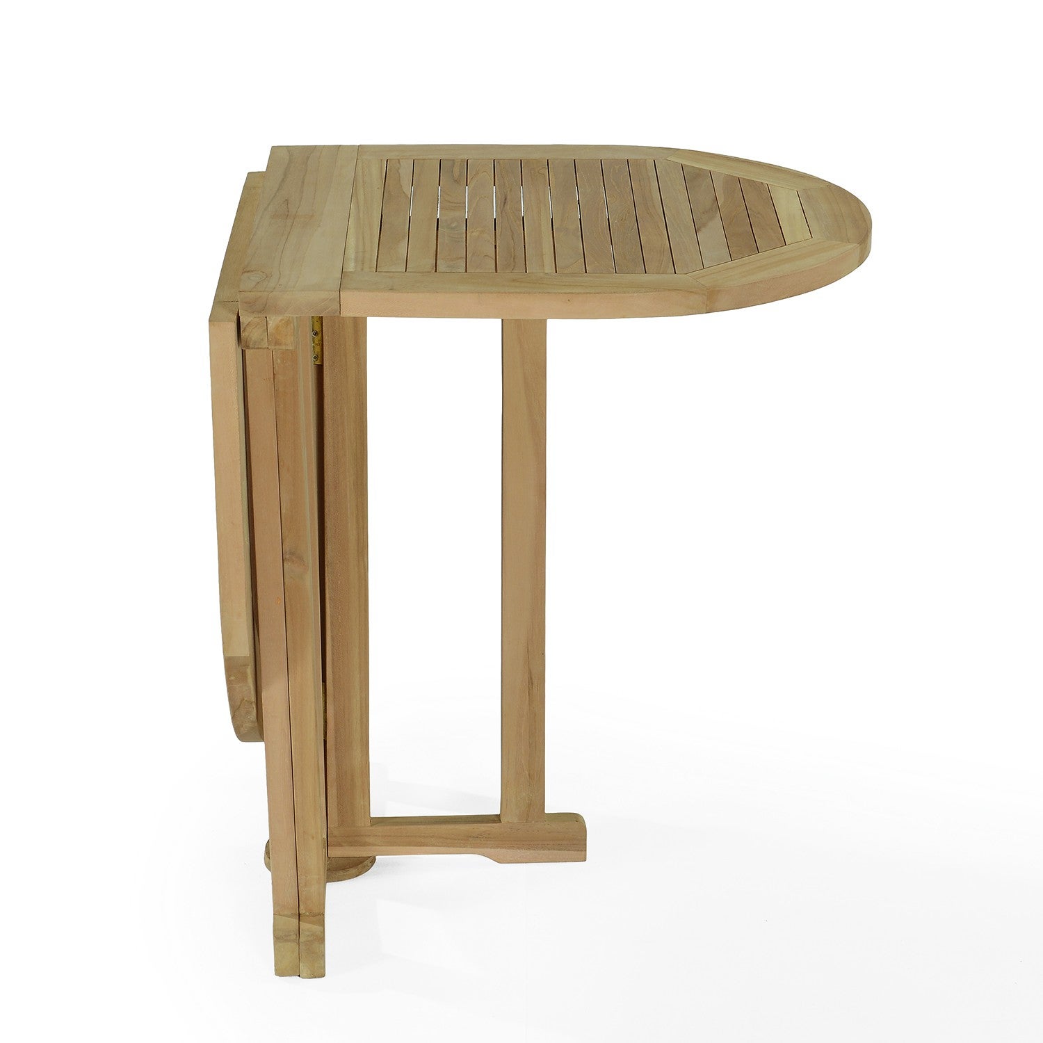 Tavolo ovale pieghevole da balcone in teak massiccio Manoï - 3