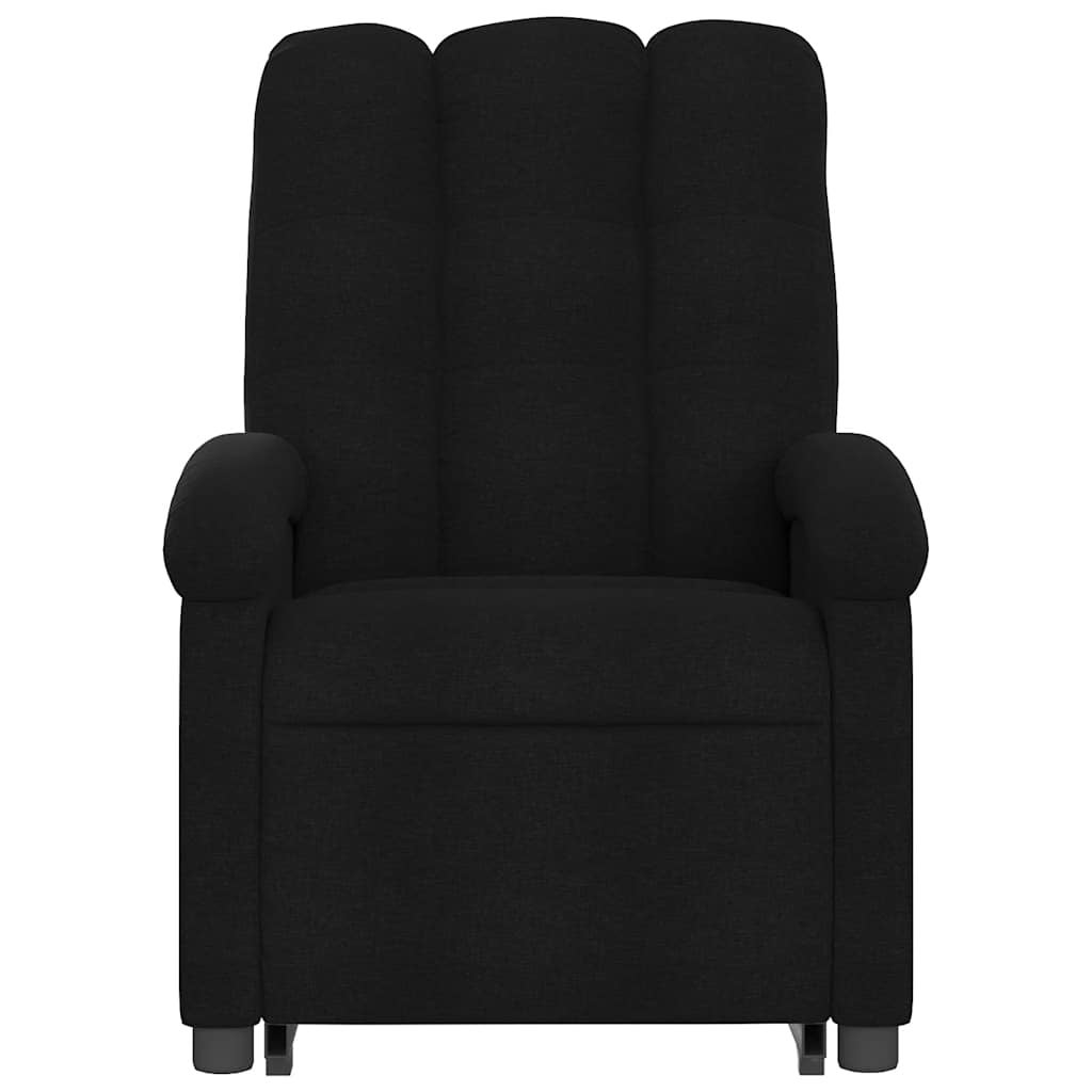 Fauteuil de massage inclinable en tissu noir - 9