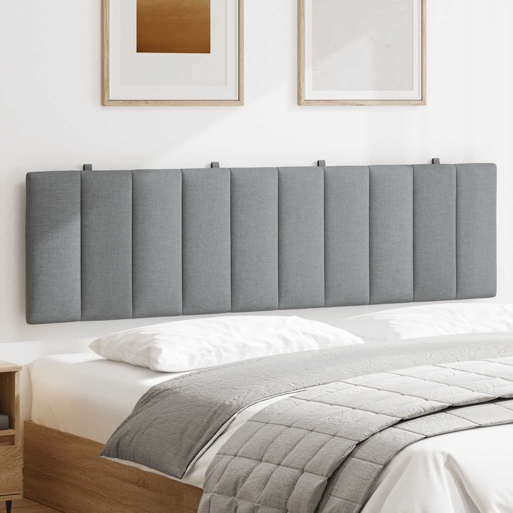 Cuscino Testiera | Cuscino Decorativo Grigio Chiaro 180 cm in Tessuto CFW167221 - 3