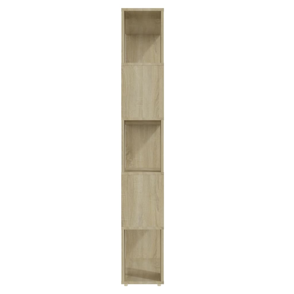 Bibliothèque séparatrice chêne 80 x 24 x 155 cm - 4