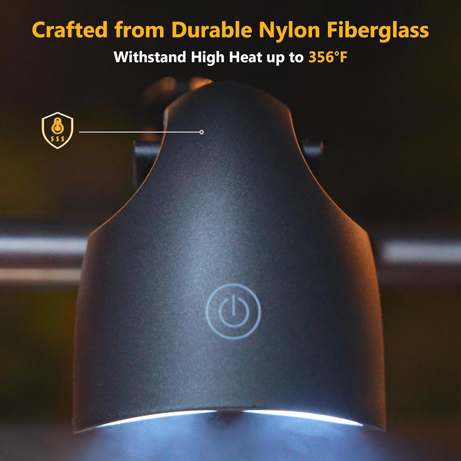 Lampa do grilla BBQ z 10 diodami LED, pasek świetlny do grilla z aluminiowymi klipsami, akcesoria do grilla, oświetlenie na zewnątrz, do grilla - 4