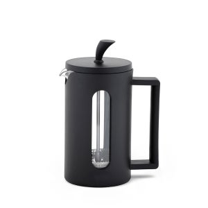 Cafetière à Piston (French Press) Any Morning - 600 Ml - Verre Borosilicate Résistant à La Chaleur - Filtre Acier Inoxydable 3 Couches