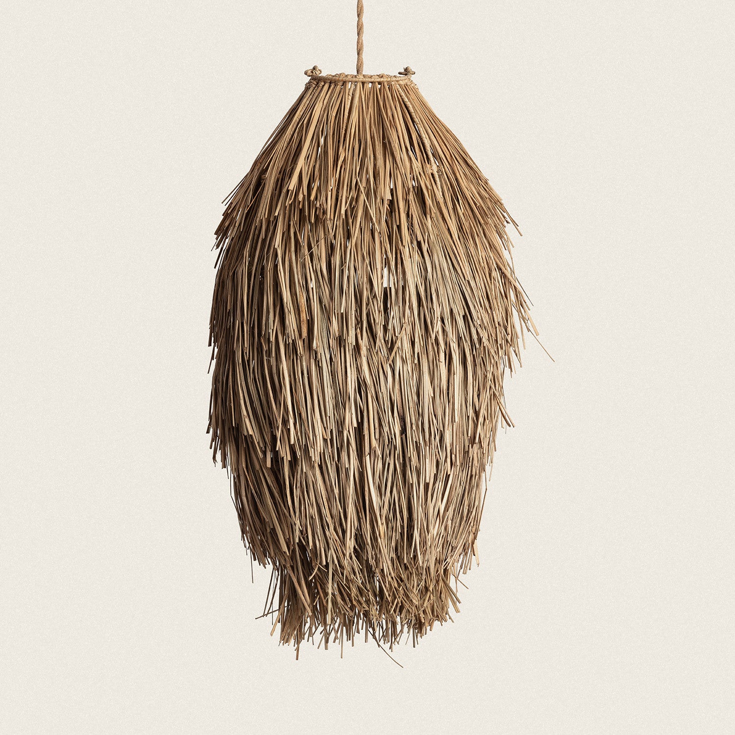 Plafonnier Ausnby avec bois tressé, naturel