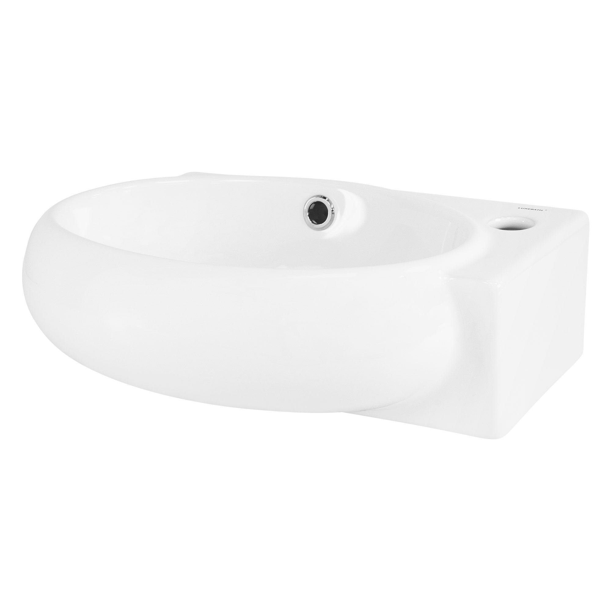ML-Design Lavabo En Céramique, Ovale, 43x28x15 Cm, Blanc, Trou Pour Robinetterie Montage Mural Ou Sur Plan Vasque A Poser Lave Mains Petit Evier 89574296 ML-Design Lavabo En Céramique, Ovale, 43x28x15 Cm, Blanc, Trou Pour Robinetterie Montage Mural Ou Sur Plan Vasque A Poser Lave Mains Petit Evier 89574296