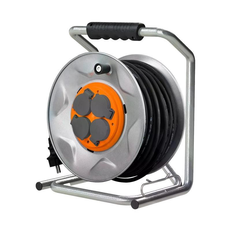Prolongateur jardin 16A HO5VV-F 3G1,5mm² 2P Terre 25m - Orange - Zenitech Prolongateur jardin 16A HO5VV-F 3G1,5mm² 2P Terre 25m - Orange - Zenitech