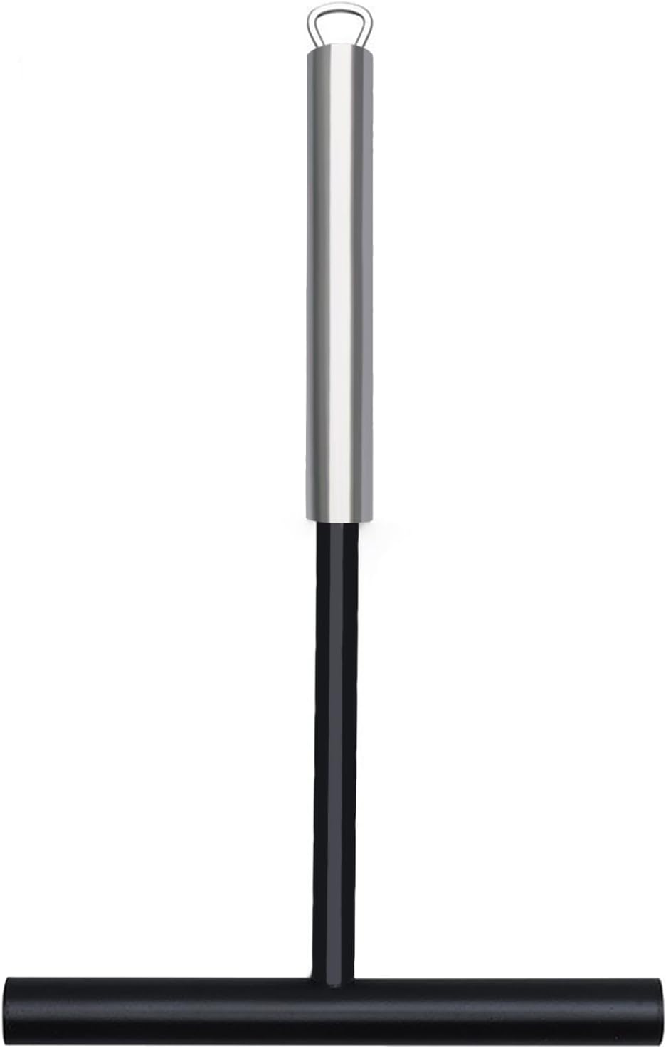 szt. dozownik do naleśników ze stali nierdzewnej, długość 19,5 cm, gładka powierzchnia, solidny i odporny na ciepło uchwyt w kształcie litery T, grabk