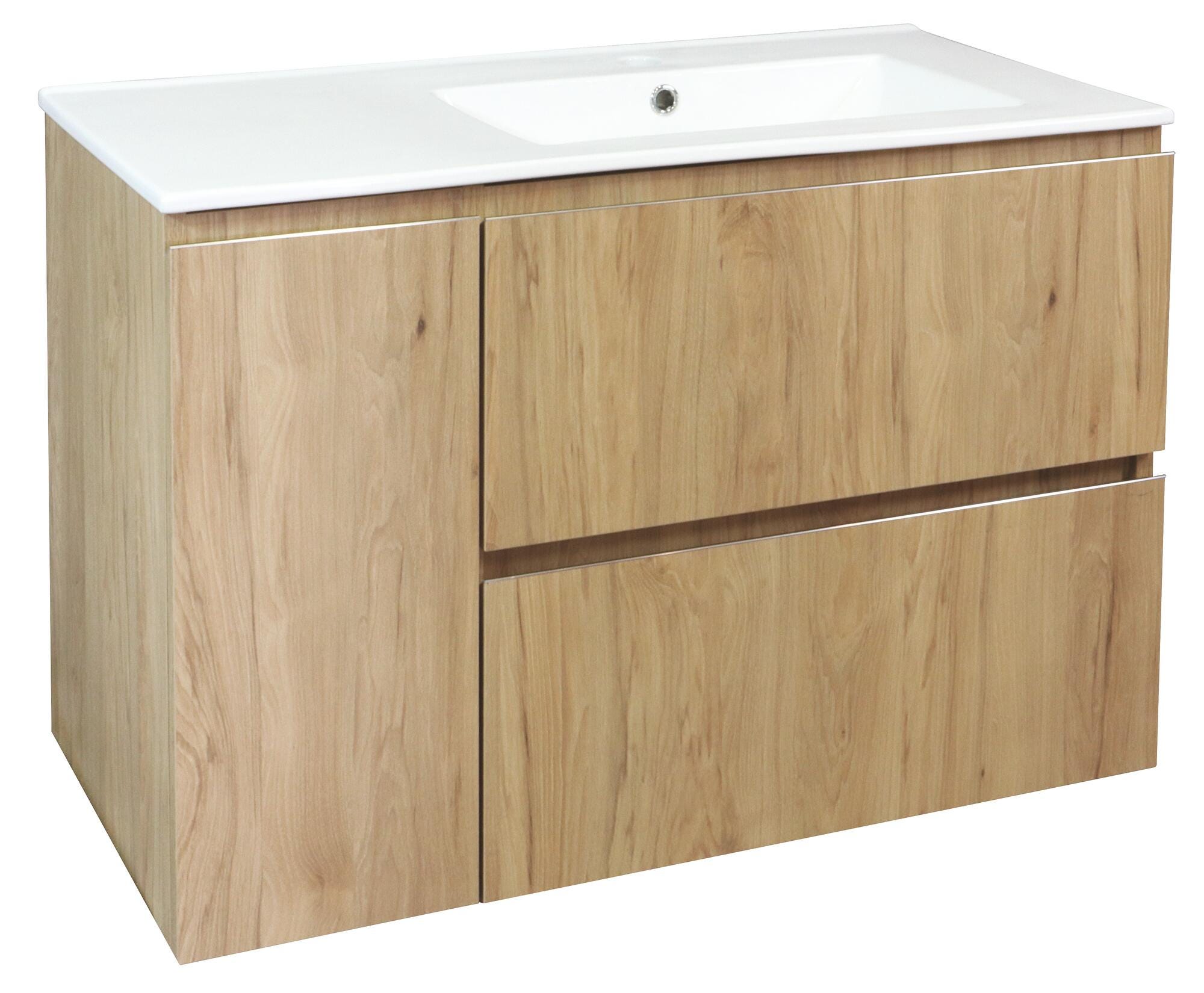 Meuble Salle De Bain Bois Suspendu