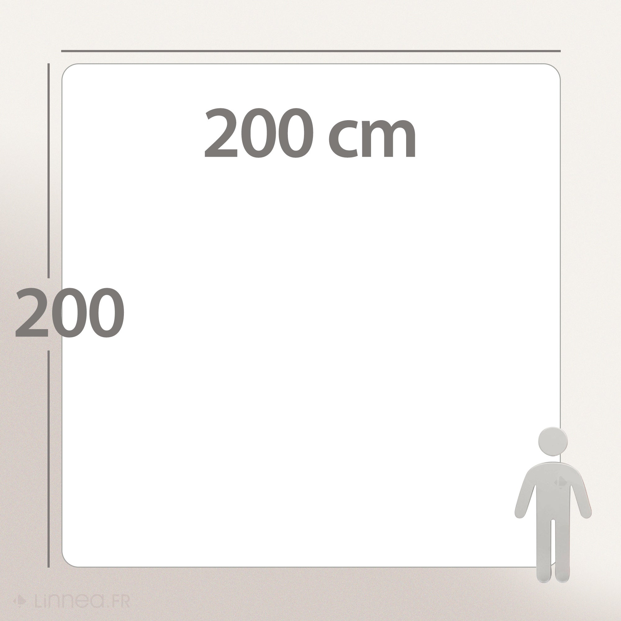 Couette été 200x200 cm CASTOR garnissage fibre polyester 200 g/m2 - 6