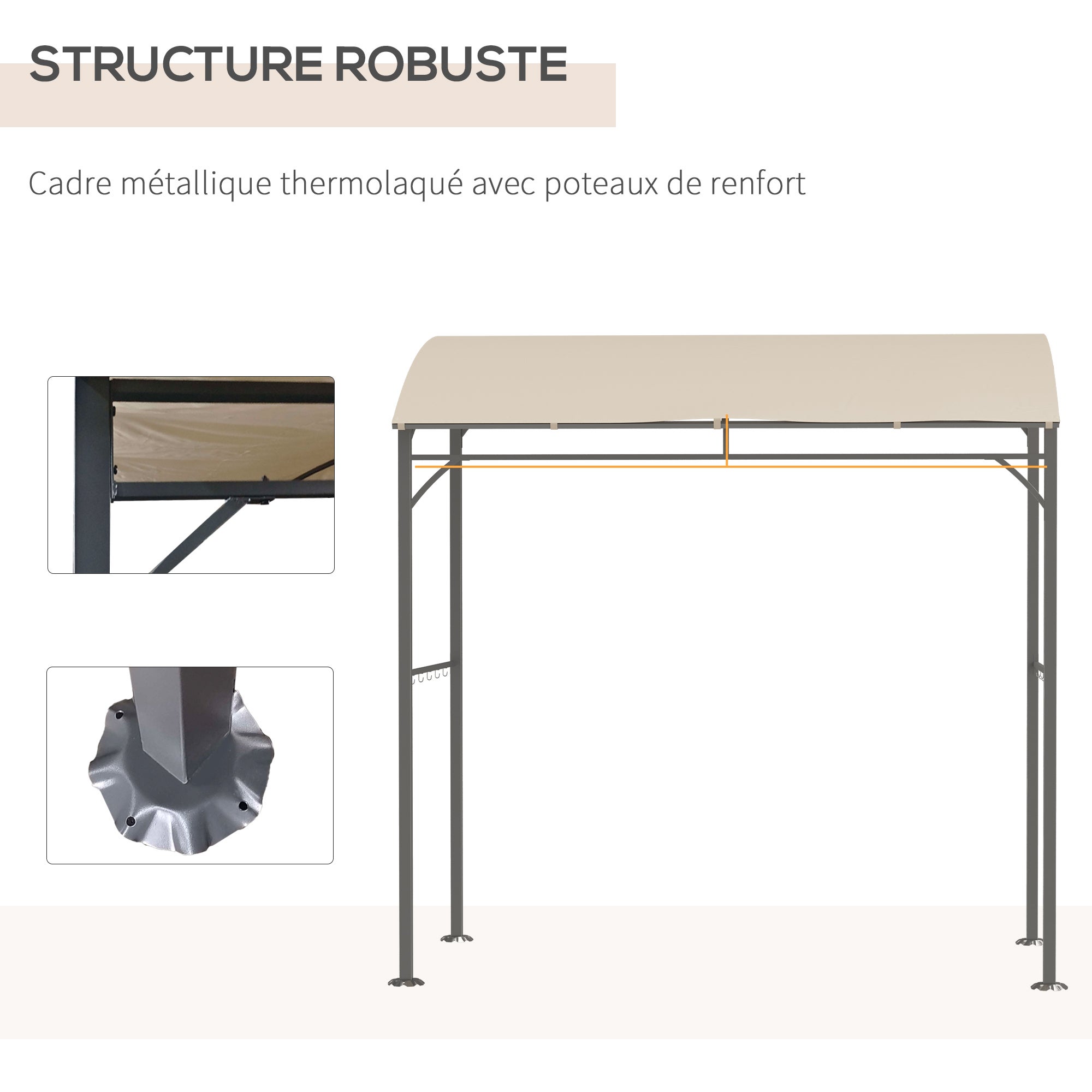 Abri pour Barbecue métal Outsunny - 6