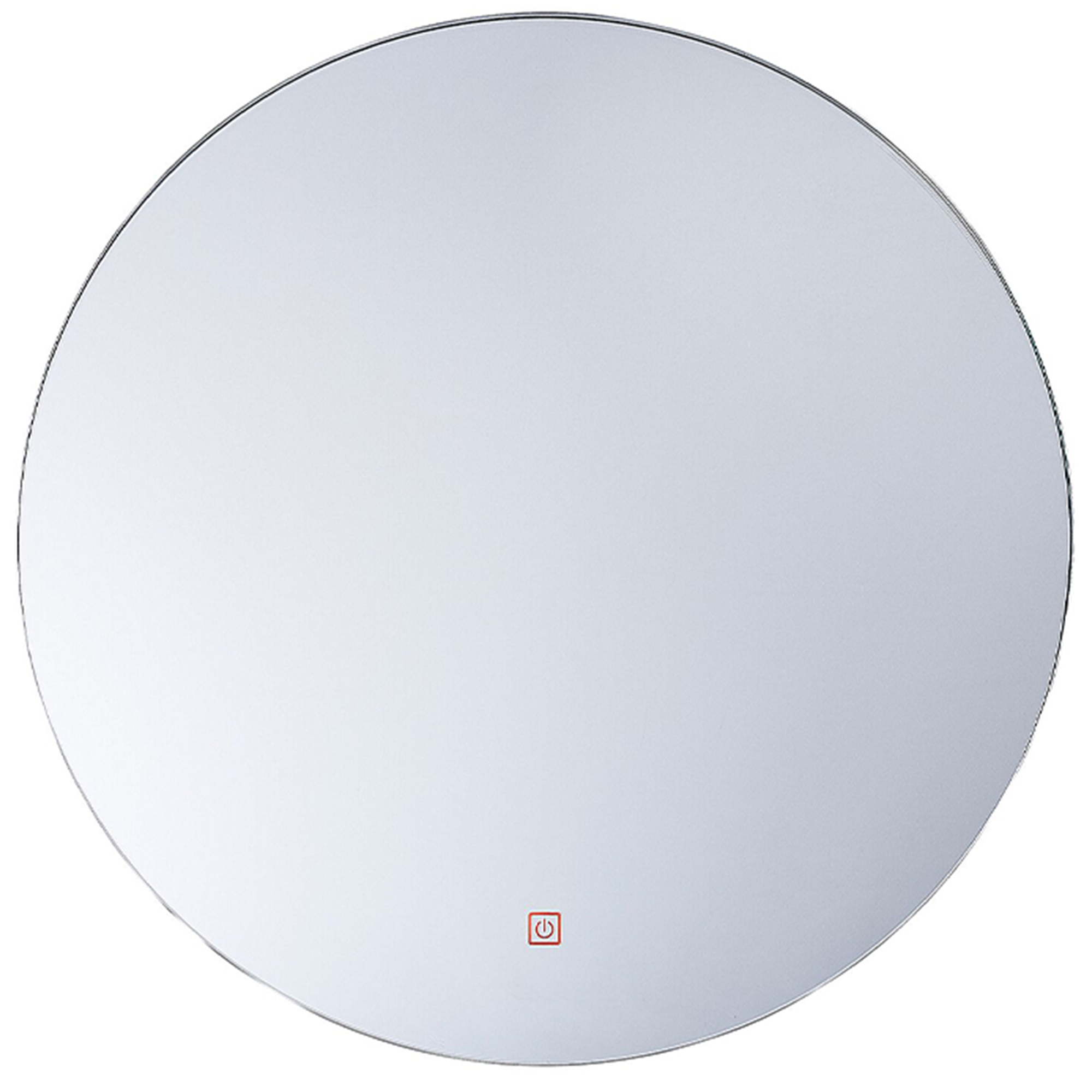 Beliani Espejo LED de baño CALLAC 60 cm 60 cm Plateado | Leroy Merlin