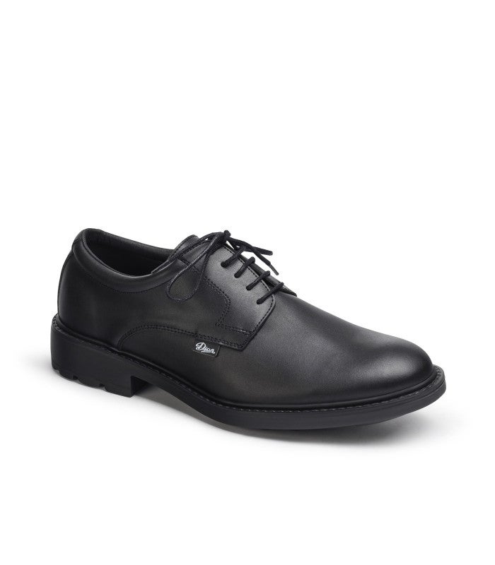 DIAN Berna Scarpa Tipo Blucher Antinfortunistica – Pelle Micro D'COVER PLUS, Suola Antiscivolo SRC, Norma EN-ISO-20347, Nero