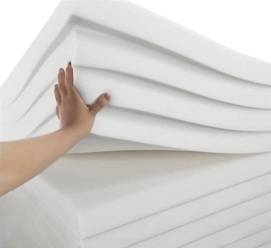 Plancha de Espuma Poliuretano Multiusos - Medida: 50 x 100 x 10 cm de Grosor - Dureza Firme - Densidad 20 KG/m3 - 3