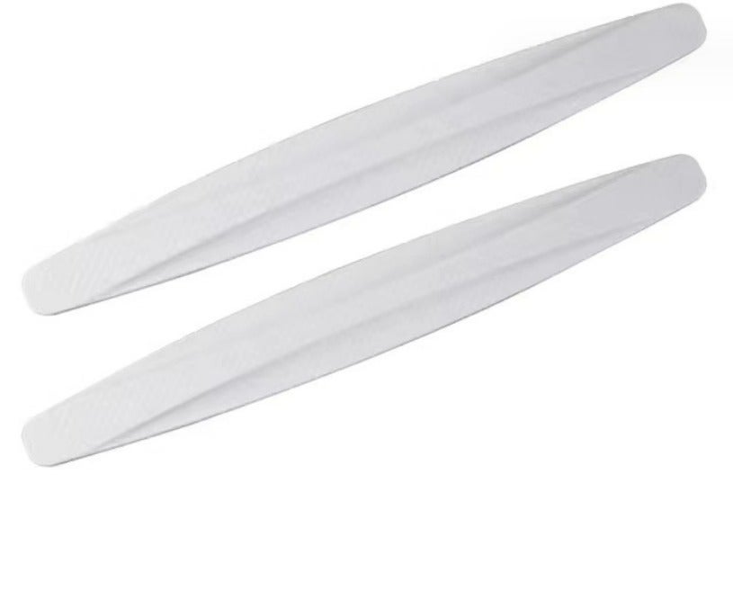Lot 2 Protections Angle Pare-Chocs Autocollant Blanc - Anti-Rayures Universel