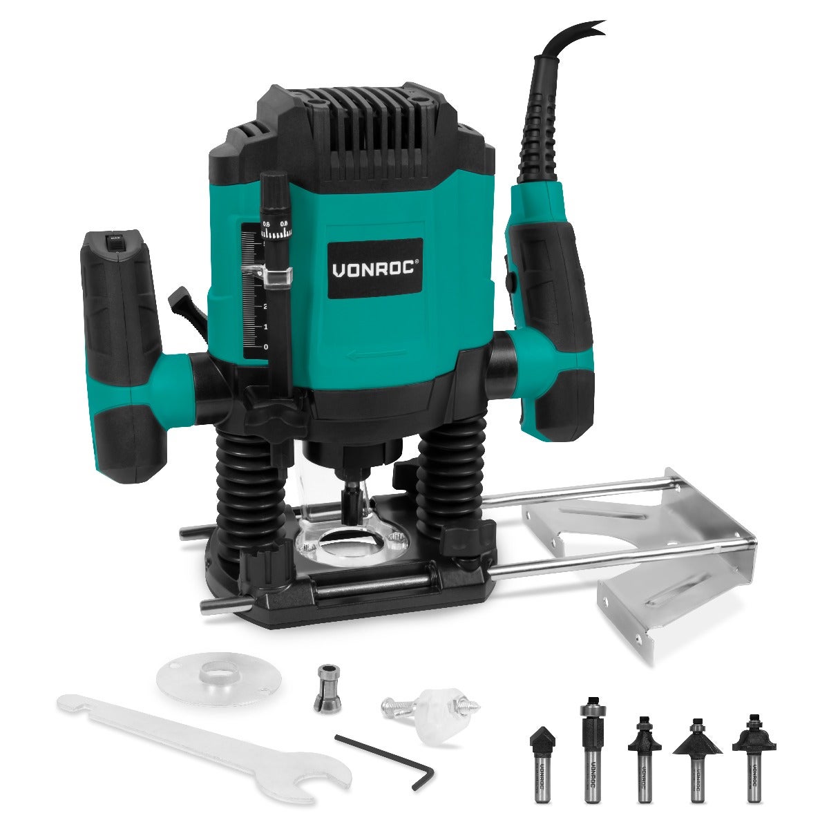 Défonceuse à Bois Sans Fil 30 000 Tr/min - Kit Avec 16 Fraises, Batterie 21V 4Ah, 6 Vitesses, Pour Bricolage - 7