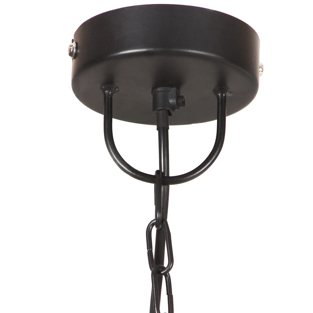 vidaXL Lampe suspendue industrielle 25 W Noir Rond 42 cm E27 - 6