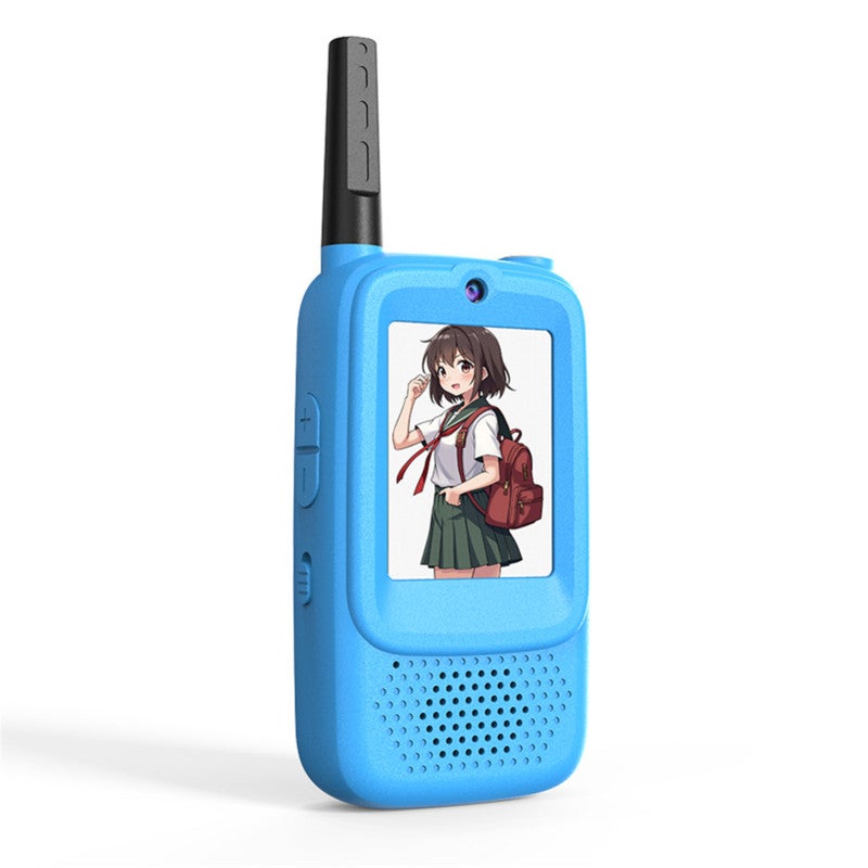2-piece set Enfants Talkie-walkie Vidéo Rechargeable, Caméra Hd Et Fonction De Modulation De Voix, Cadeau Pour Enfants âgés De 3 à 8 Ans | Leroy Merlin