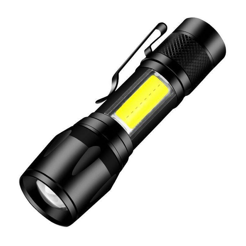Lampe Frontale LED Scorpin – Rechargeable USB, UV, Zoom, 1000 M, Blanche