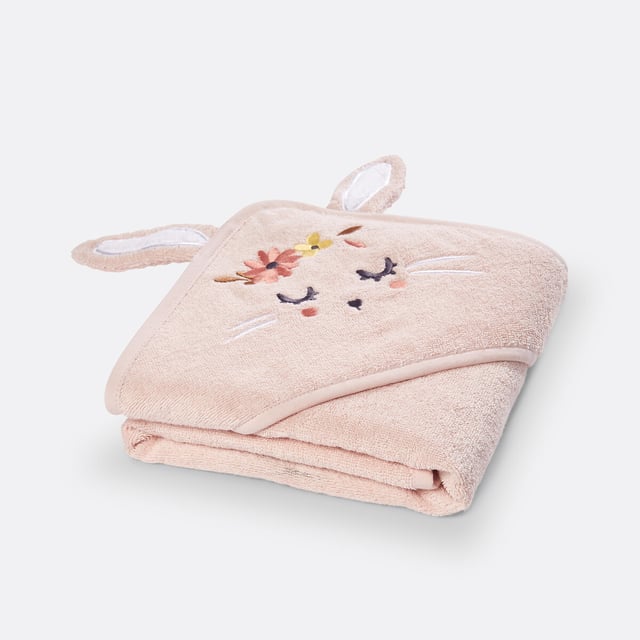 Cape éponge coton bio, Florence 400 g/m2 - Rose - 100 x 100 cm