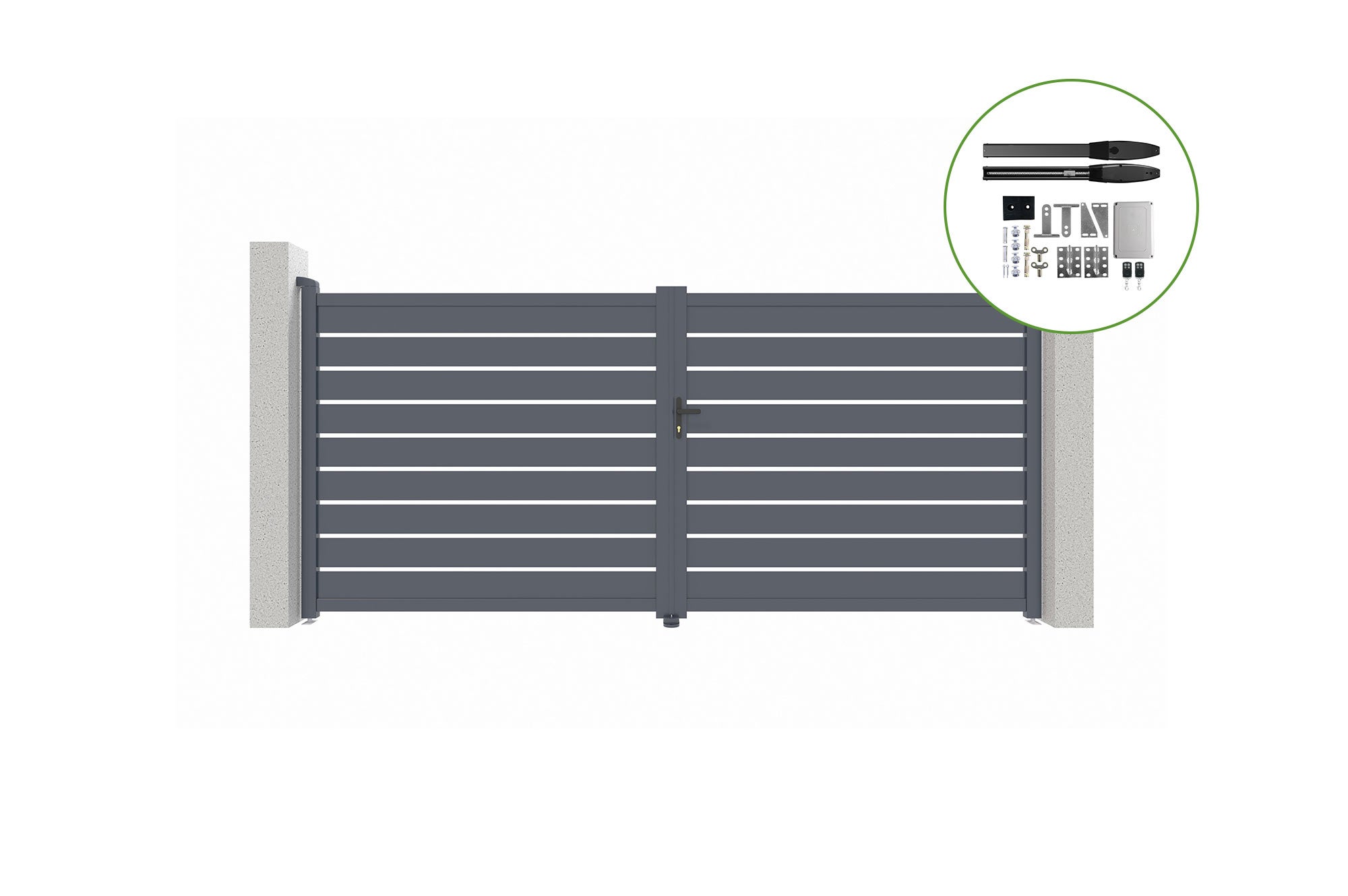 Brama skrzydłowa elektryczna 3m VOGEL 300B180 + napęd HICKER B200