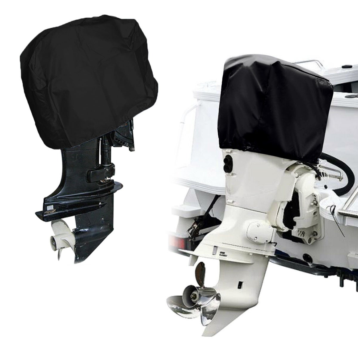 Housse Imperméable Pour Moteur Hors-bord – Tissu Oxford 210D, Anti-poussière, Plusieurs Tailles (15-30 / 30-60 / 60-100 HP)