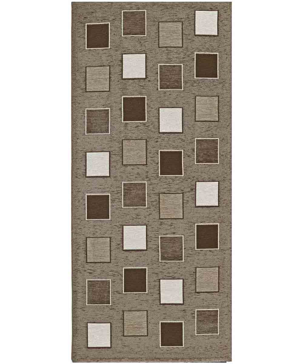 Dywan welurowy antypoślizgowy SQUARE 55x115 cm MUD | GalleriaFarah1970