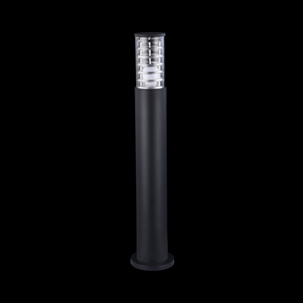 Lampione da esterno, paletto luminoso, 1 lampada, piantana, stile moderno, struttura in alluminio , plafoniera in vetro cilindrico nero Maytoni - 4