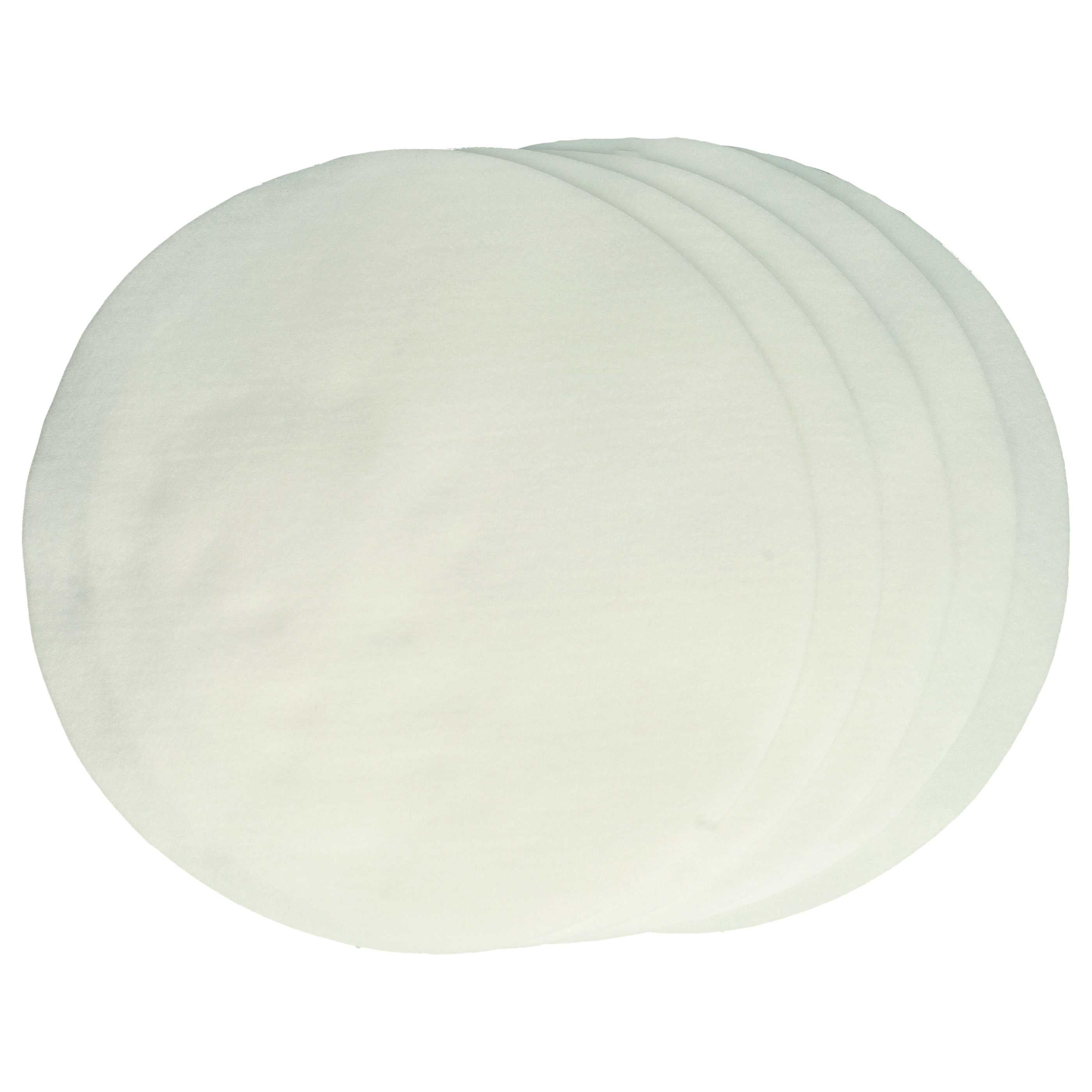 vhbw 10x Filtres fins compatible avec Electrolux UZ 923, UZ 921, UZ 922, UZ 925 Profi Power aspirateur - Filtre en toison blanc, rond - 2