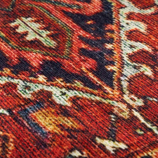 Tapis doux à motif oriental - Mina - Rouge - 200 x 290 cm - 4