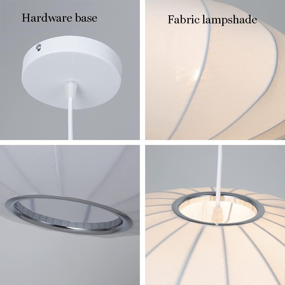 Suspension en tissu pour salle à manger et salon, lampes lanternes chinoises, 30CM - 4