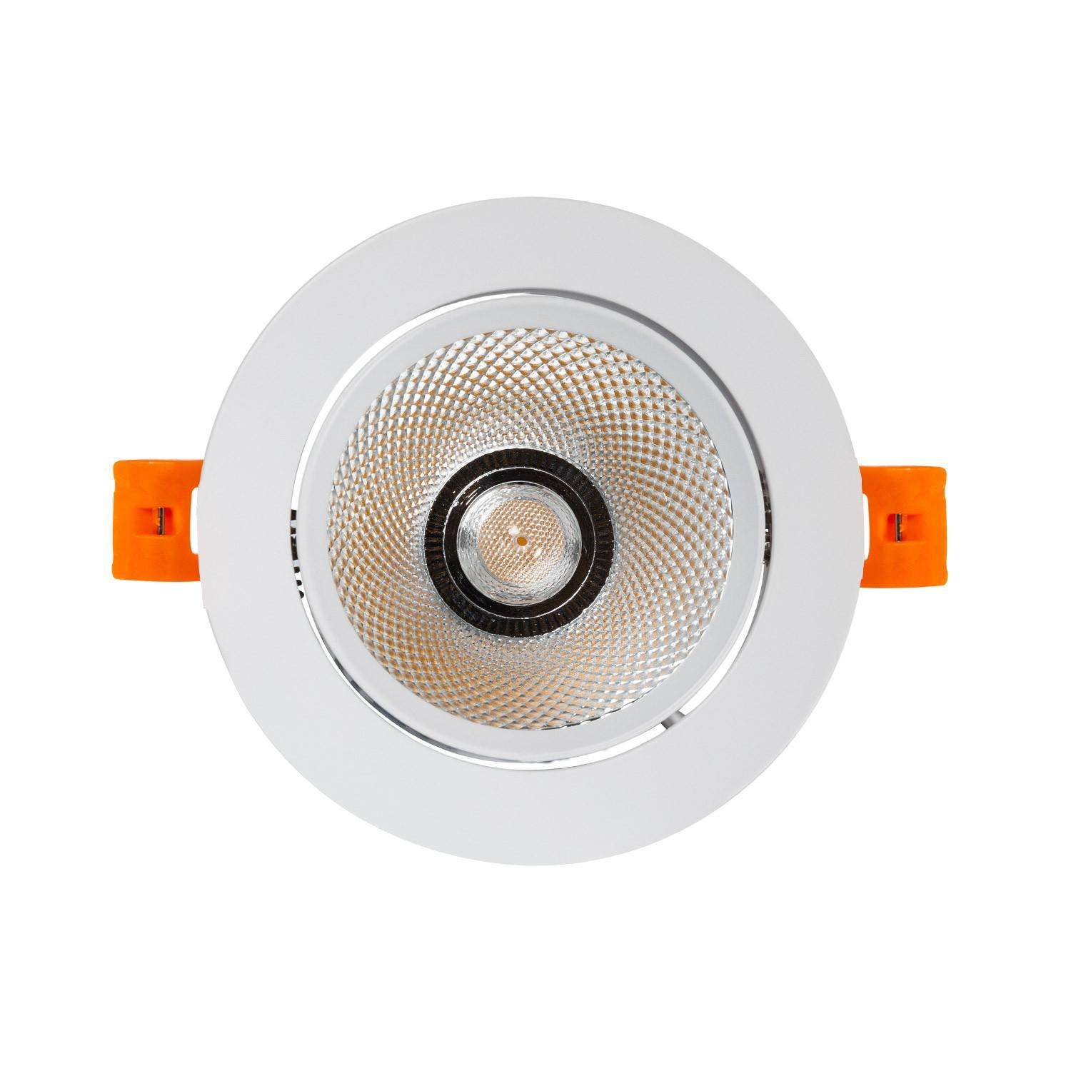 Spot Encastrable LED Orientable 7W - Blanc Neutre 4000K, CRI90 - Pour Plafond, Couloir, Escalier - Ø85mm, Coupe 65mm