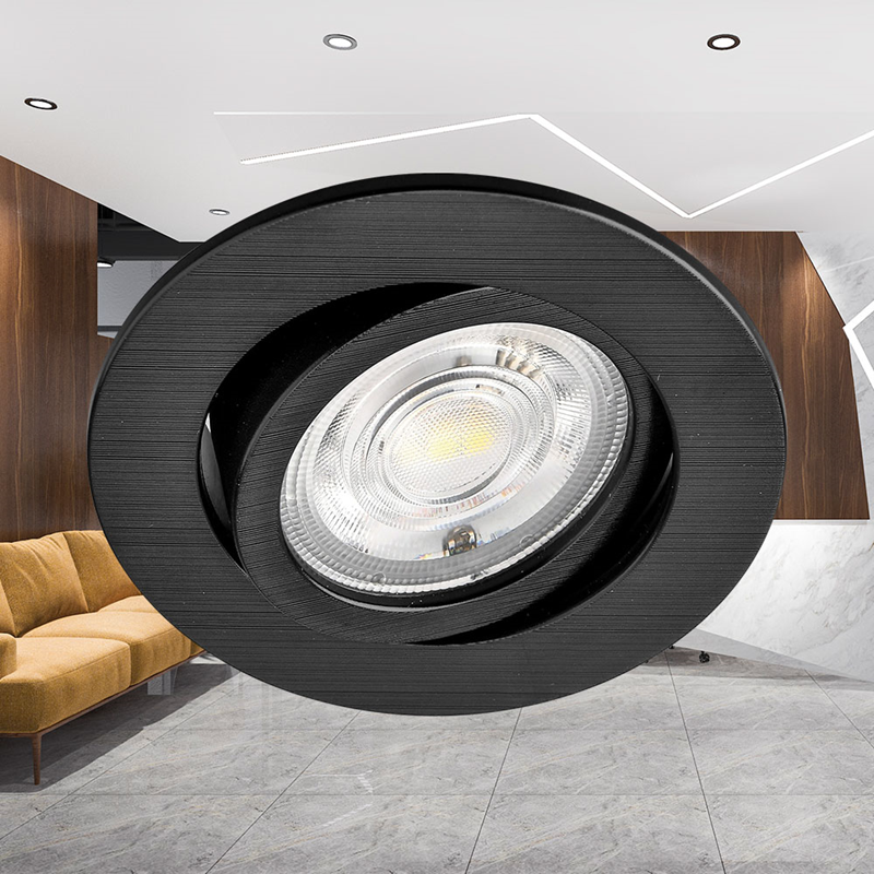 SLV Faretto LED Da Incasso NEW TRIA Rotondo Nero Dimmerabile – 7,2W 430lm 1800-3000K 38° – Ingegneria Tedesca