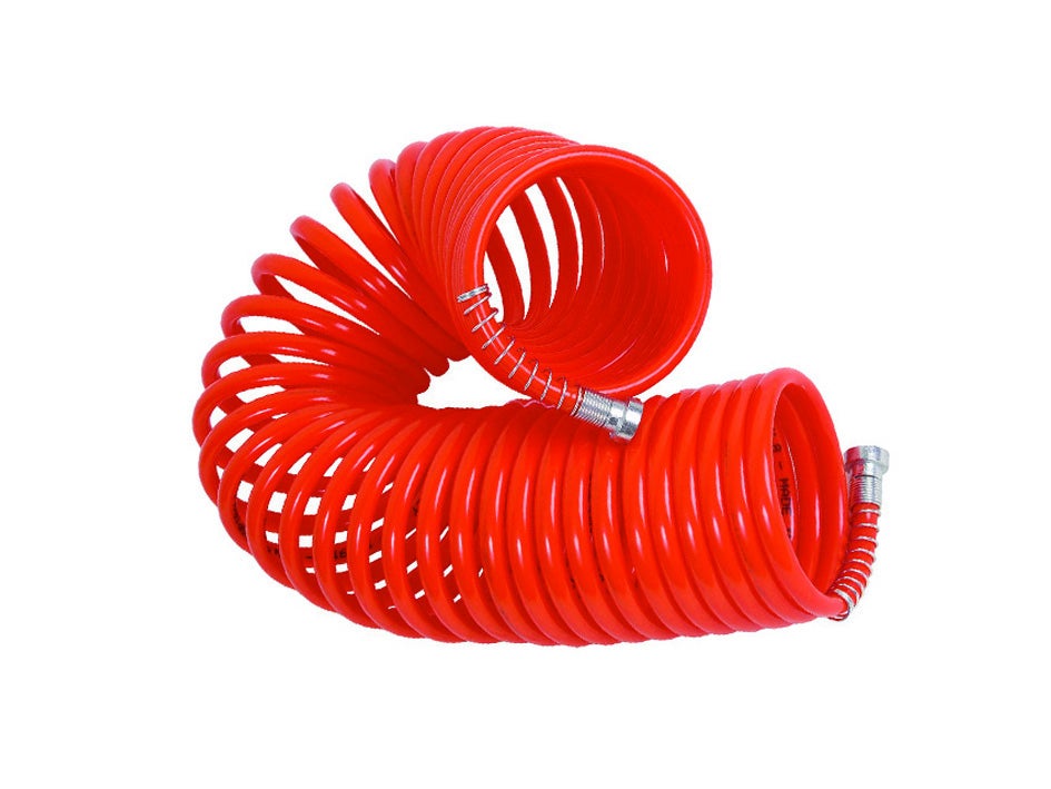 Tubo Spirale Per Compressore 18 Metri - Flessibile Con Attacco Rapido 1/4, Diametro 5x8mm - Foto 5