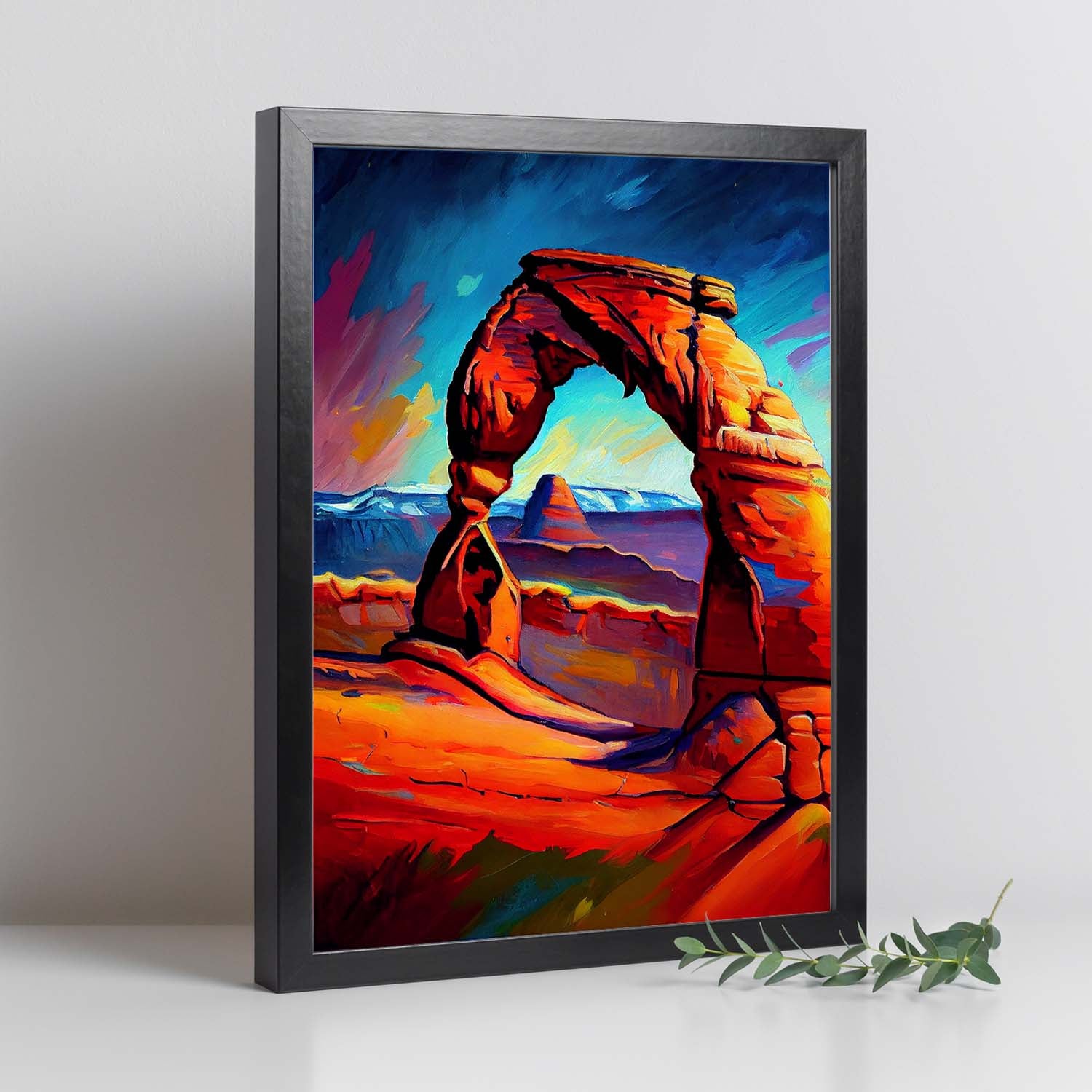 Poster De Arco Delicado En Estilo Pintura Al Óleo Ilustraciones De Monumentos Y Ciudades En Estilo Fotográfico A Todo Color Diseño Y A4 Sin Marco - 2
